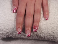 Francia zselé műköröm díszítés